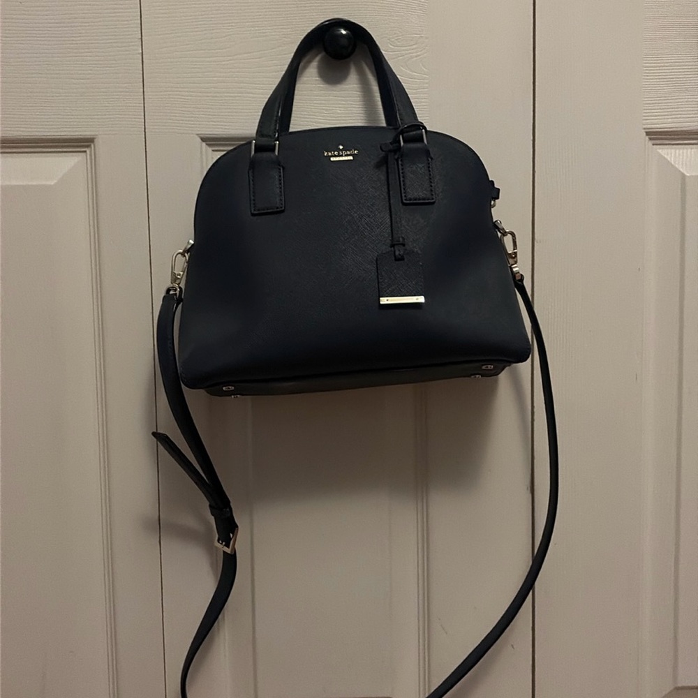 Kate Spade Cameron Street Lottie Satchel Bag - Navy